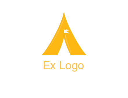 letter a tent icon