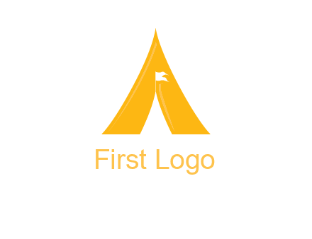 letter a tent icon