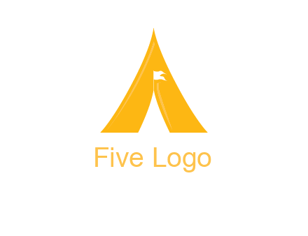 letter a tent icon