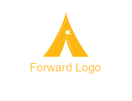letter a tent icon
