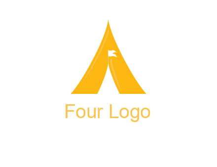 letter a tent icon