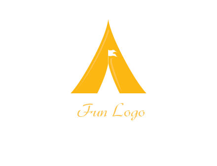 letter a tent icon