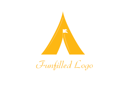 letter a tent icon
