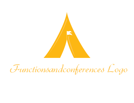 letter a tent icon