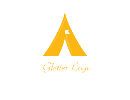 letter a tent icon