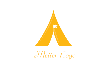 letter a tent icon