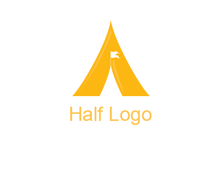 letter a tent icon
