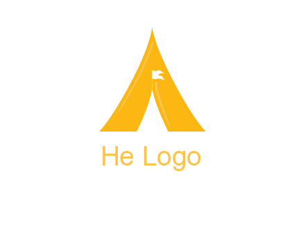 letter a tent icon
