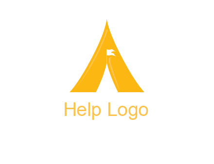 letter a tent icon