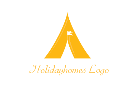 letter a tent icon