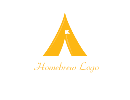 letter a tent icon