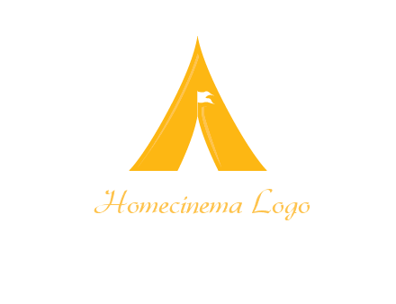 letter a tent icon