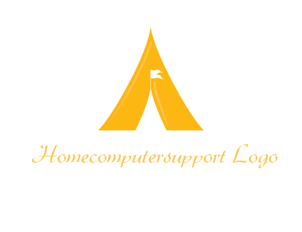 letter a tent icon