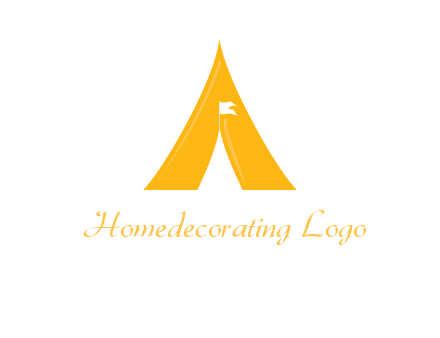 letter a tent icon