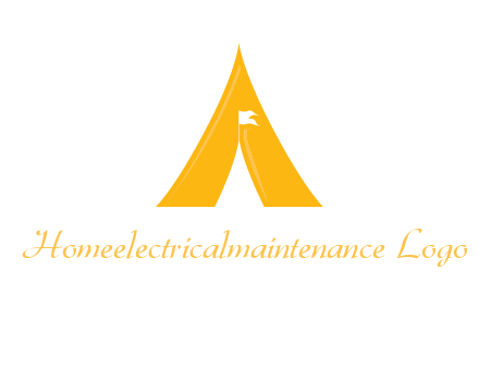 letter a tent icon