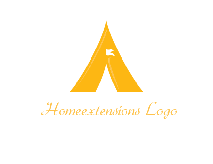 letter a tent icon