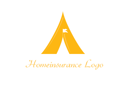 letter a tent icon