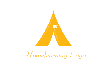 letter a tent icon