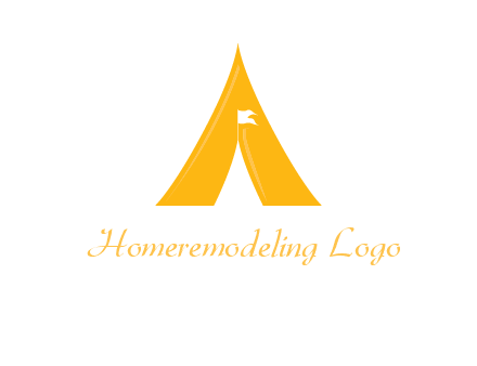 letter a tent icon