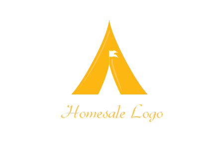 letter a tent icon