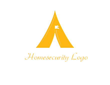 letter a tent icon