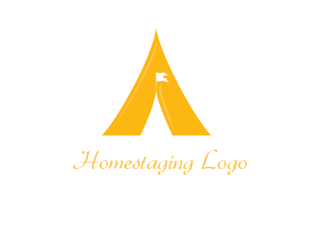 letter a tent icon