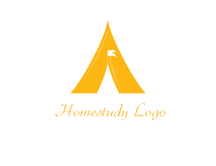 letter a tent icon