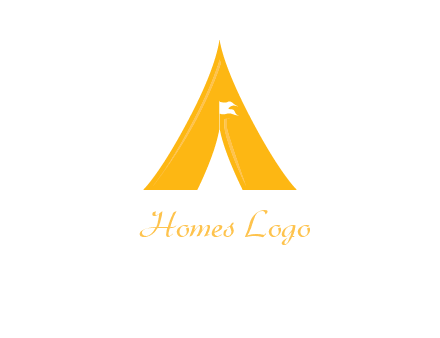 letter a tent icon