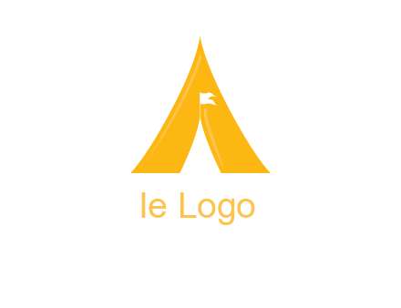letter a tent icon