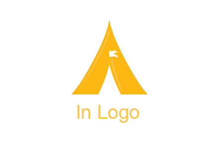 letter a tent icon