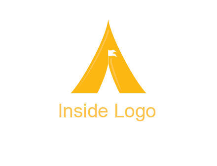 letter a tent icon