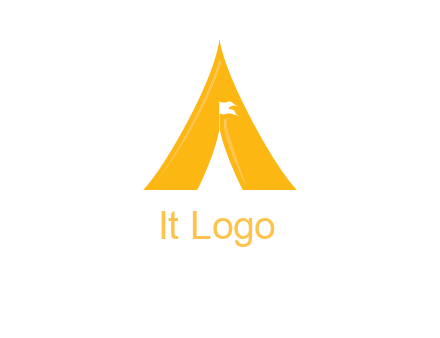 letter a tent icon