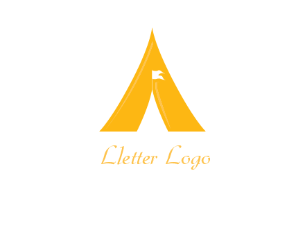 letter a tent icon