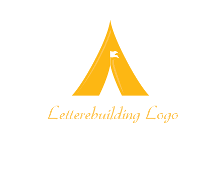 letter a tent icon