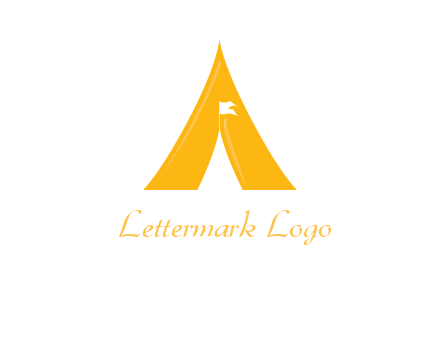 letter a tent icon