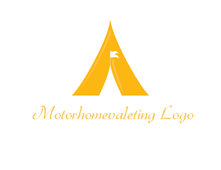 letter a tent icon