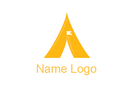 letter a tent icon