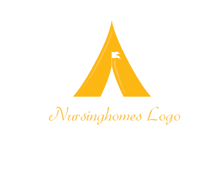 letter a tent icon