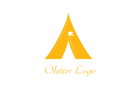 letter a tent icon