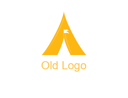 letter a tent icon