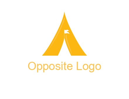 letter a tent icon