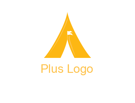 letter a tent icon