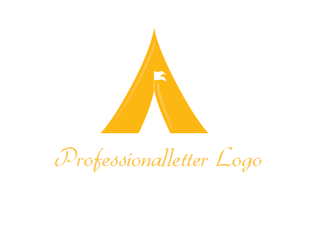 letter a tent icon