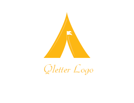 letter a tent icon