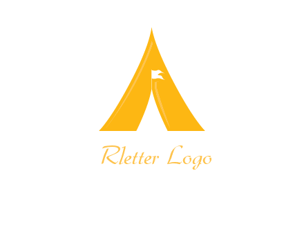 letter a tent icon