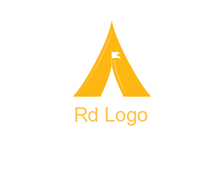 letter a tent icon