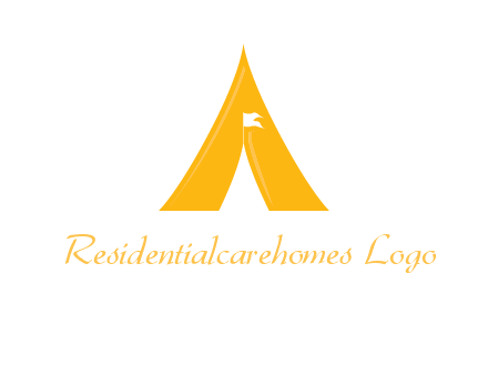 letter a tent icon