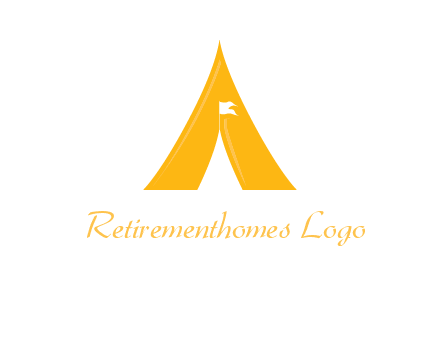 letter a tent icon