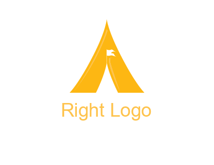 letter a tent icon