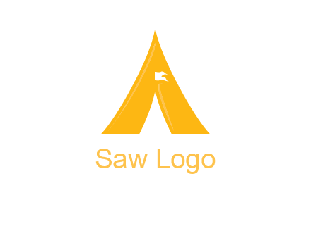 letter a tent icon